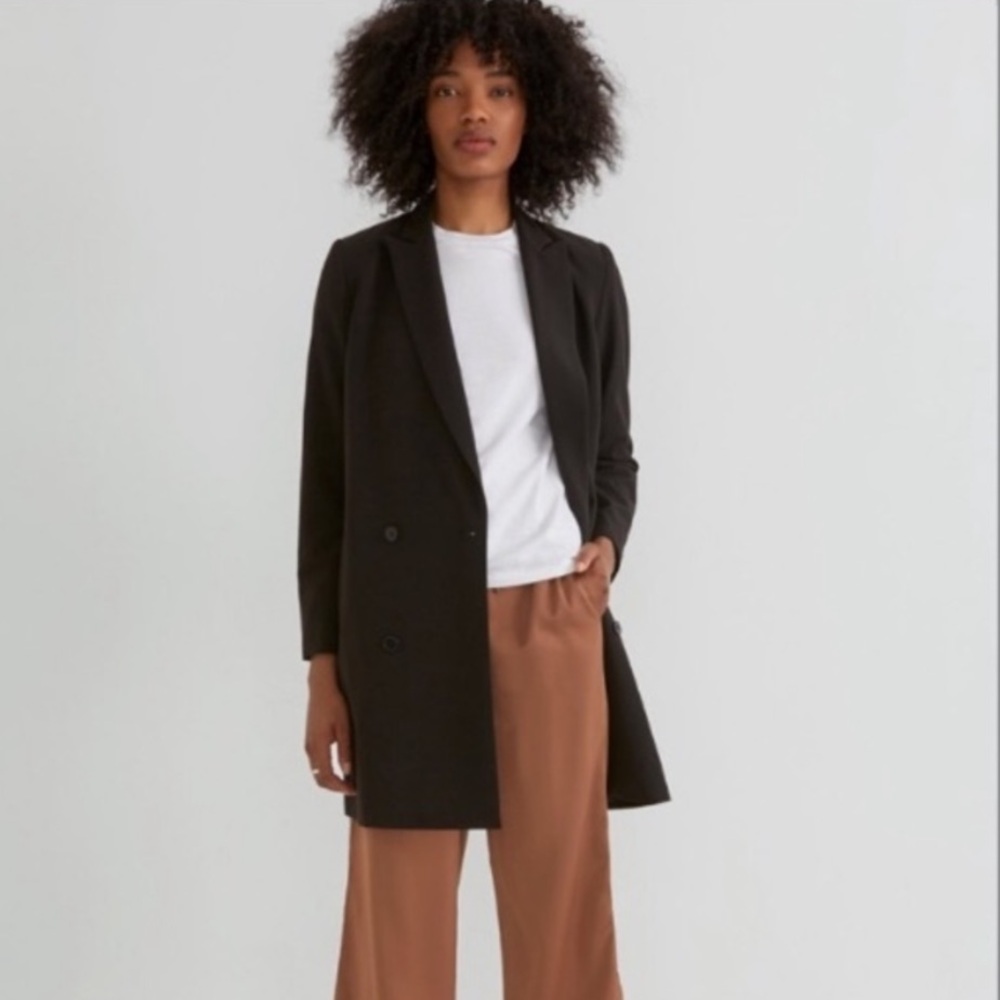 Frank & Oak Double Breasted Long Blazer